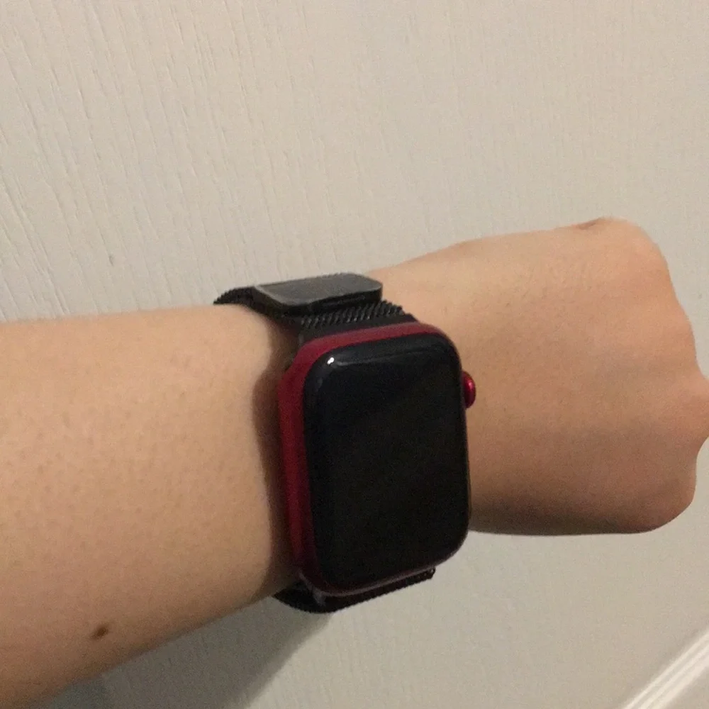 Black Steel Mesh Apple Watch Band